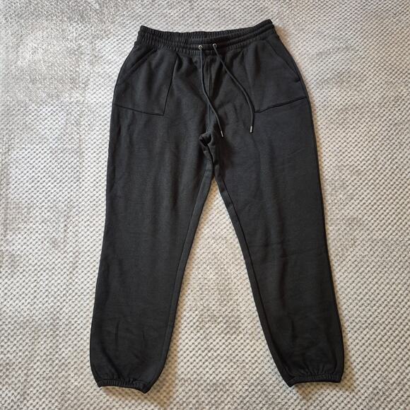 Christopher & Banks Pants - Christopher & Banks Relaxed Fit Jogger Women Medium Black Soft French Terry Pant